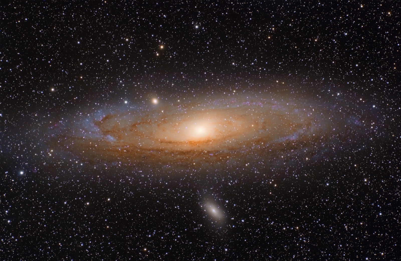 Andromeda Galaxy, a spiral galaxy